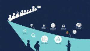 Infografía de proceso de selección de personal.