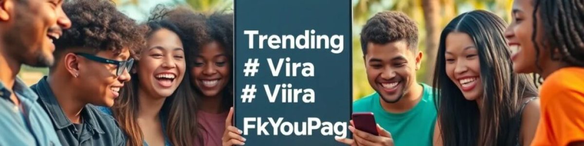 Grupo jovenes sonriendo al mirar móviles.