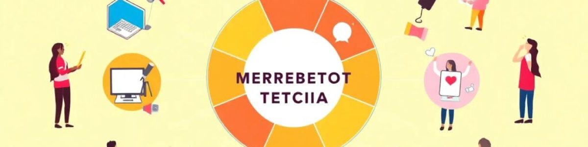 Personas y tecnología conectadas en círculo ilustrativo